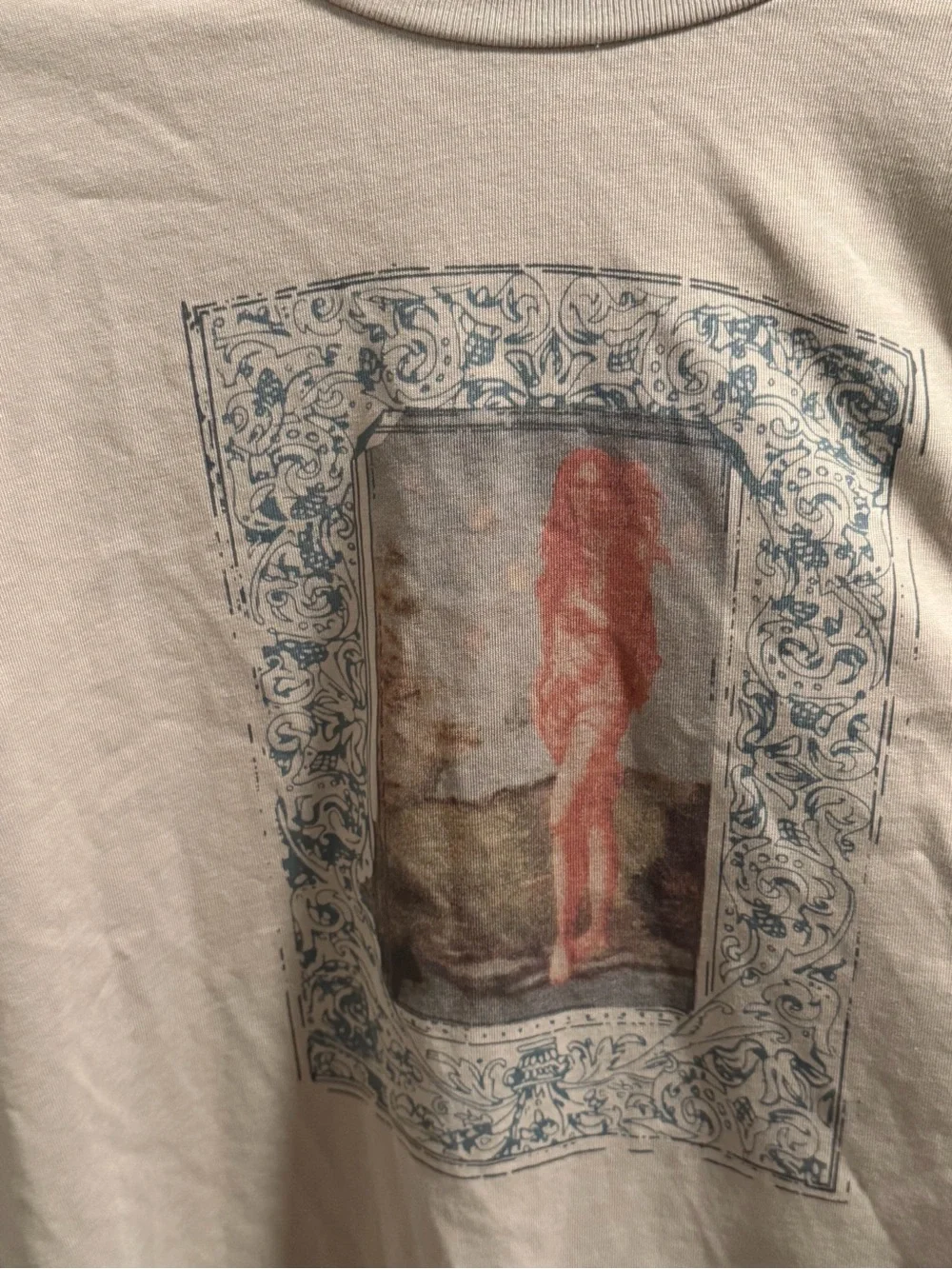 !it jeans Beige Graphic Short-Sleeve Tee